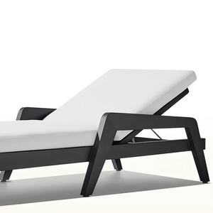 Tumbona de aluminio ajustable con malla para exteriores, mueble para piscina de hotel, silla reclinable. - Product Image 3