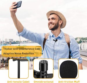 Nouveau Design Produits Chauds Podcast pour iphone 6 Clip sur <span class=keywords><strong>Micro</strong></span> mini <span class=keywords><strong>Cravate</strong></span> <span class=keywords><strong>cravate</strong></span> Microphone iphone maxx pro - Product Image 3