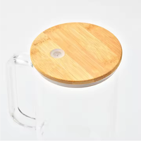 Tasse en verre de 32oz 40oz gobelet en verre transparent avec poignée tasse à bière en verre portable