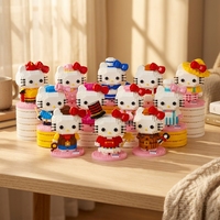 Balody Mini Paper ABS - Juego de Bloques de Construcción de Modelos de Papel, Figuras de Gatos de Dibujos Animados, 40 Piezas, Edificios Modernos, Regalos Unisex