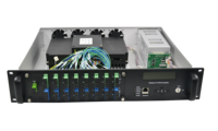 Amplificateur EDFA GPON EPON 22 dBm WDM 16 ports 2U EDFA 23 24 dBm CATV 1550nm PON EDFA avec WDM 48V 16 ports amplificateur PON