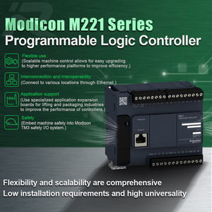 PLC คอนโทรลเลอร์แบบตั้งโปรแกรมได้ TM221C24T ของแท้ใหม่ โมดิคอน M221 ซีรีส์ TM221C16T 24 IO ทรานซิสเตอร์ PNP plc โมดูล - Product Image 6