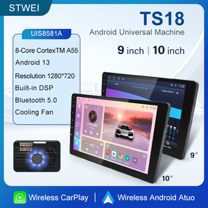 Lecteur Android universel pour voiture TS18 8CORE 9 pouces 10 pouces, 4G WIFI, Carplay sans fil, navigation GPS automatique, écran multimédia - Product Image 2