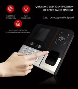 H-F630 High Security Biometric Face Fingerprint Recognition Attendance Machine
