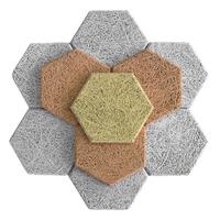 Paneles Acústicos de Lana de Madera Hexagonales Multicolores, Absorbentes de Sonido y Reductores de Ruido, para Estudio y Oficina, Gran Venta