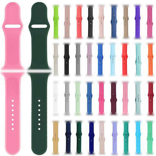 Soft Rubber Fashion Watch Strap for 3/4/5/6/7 Generations Universal Diamond-shaped Sports Strap Stainless Steel Buckle 38/42