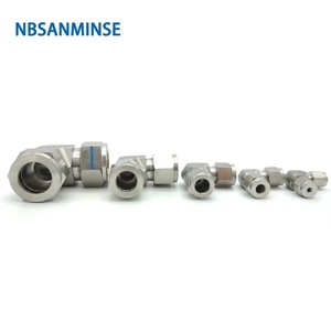 Raccord coudé à compression en acier inoxydable 316L Nbsanminse 3000Psi pour tuyaux d'eau, d'huile et de gaz - Product Image 5