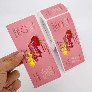 สติกเกอร์กันน้ำสำหรับติดขวดเครื่องสำอาง พิมพ์ลายสีชมพู พร้อมโลโก้ส่วนตัว สำหรับผลิตภัณฑ์บำรุงผิวและน้ำมันทาตัว - Product Image 2