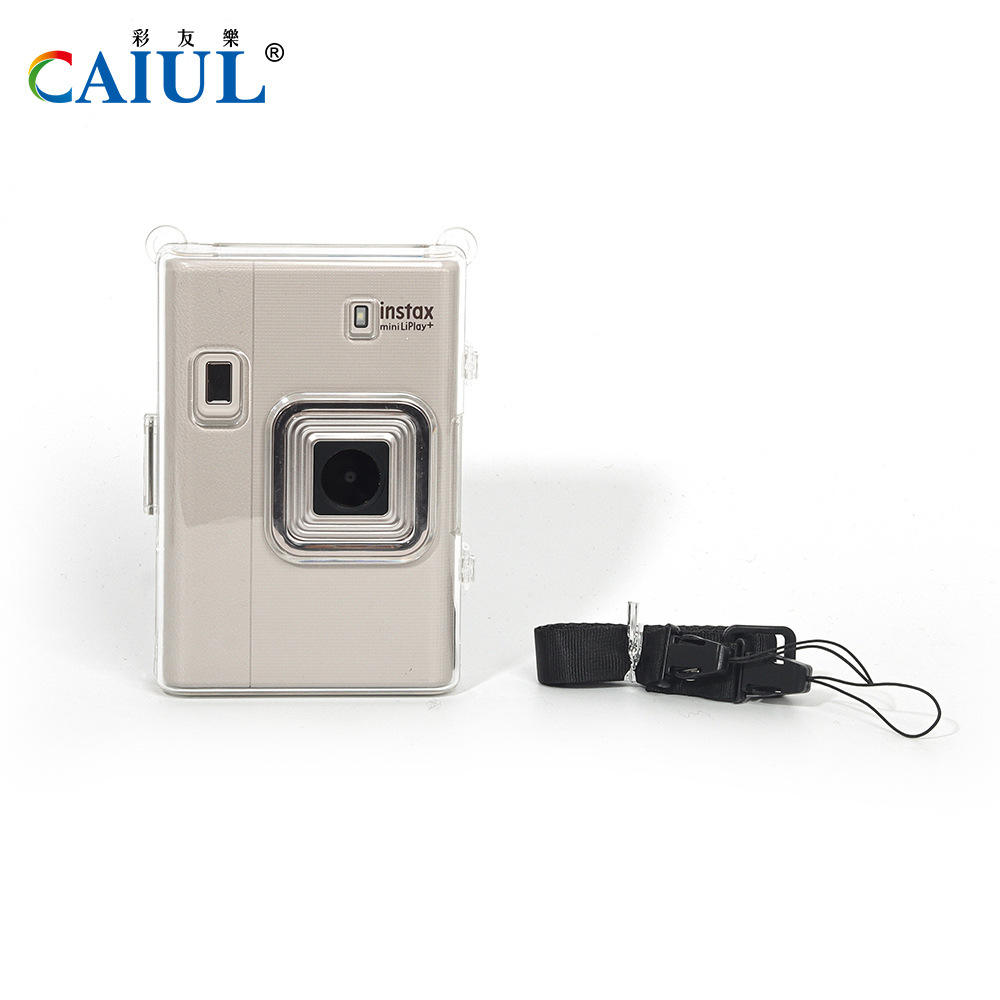 Mini coque en cristal liplay corde transparente-noire