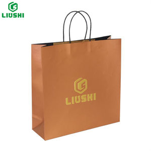 Bolsas de compras de <span class=keywords><strong>papel</strong></span> Kraft, logotipo impreso multicolor de lujo personalizado, <span class=keywords><strong>se</strong></span> pueden <span class=keywords><strong>reutilizar</strong></span>, bolsas de embalaje, bolsas de compras - Product Image 2