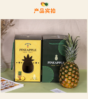 Carton ondulé écologique personnalisé légumes fruits ananas emballage boîte-cadeau avec gaufrage et échantillon gratuit
