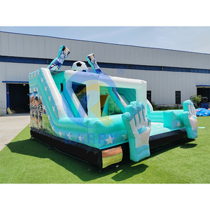 Vente en gros de châteaux gonflables de haute qualité pour usage commercial, château gonflable de football, trampoline et château gonflable à double toboggan pour tout-petits - Product Image 3