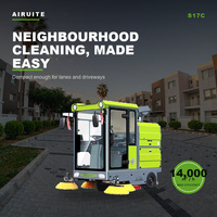 Balayeuse de voirie électrique nouvelle génération avec changement de vitesse intelligent, largeur de nettoyage de 52 pouces, nettoyeur haute pression de 180 L pour usage urbain