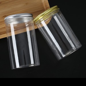 Round Transparent Plastic Food <b>Containers</b> With Aluminum Lid Moisture Proof Freshness Preservation Kitchen Storage For Snacks - Product Image 1