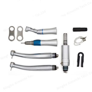 Kit de pièces à main basse vitesse coloré avec logo personnalisé + 2 turbines haute vitesse avec boîte en aluminium jeu de pièces à main pour étudiant bleu rouge violet - Product Image 2