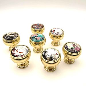 Elegant New Chinese Style <strong>Crystal</strong> Cabinet <strong>Knobs</strong> for Kitchen Bedroom Bathroom Dresser Wardrobe Cupboards (Single-Hole) - Product Image 1