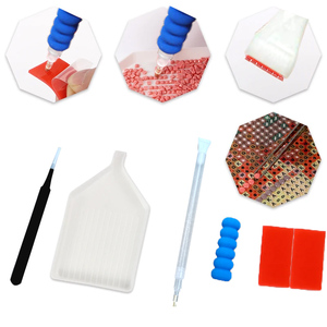 COOLEVE Venta al por mayor <span class=keywords><strong>de</strong></span> fábrica Kit <span class=keywords><strong>de</strong></span> pintura <span class=keywords><strong>de</strong></span> diamantes 5D DIY <span class=keywords><strong>personalizado</strong></span> con taladro completo, arte <span class=keywords><strong>de</strong></span> tela redonda impresa para decoración del hogar - Product Image 4