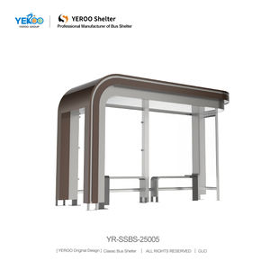 Parada de Autobús Moderna de Acero Inoxidable de Buena Calidad, Resistente a la Intemperie, con Caja de Luz LED, Panel Solar y Pantalla Digital de Información - Product Image 2