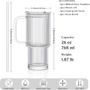 Wholesale 24oz Borosilicate Glass Beer Can <b>Cup</b> Leakproof Portable Iced Coffee Tumblers Clear Reusable Drinkware Microwave Safe - Product Image 2
