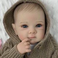 Poupée Reborn réaliste de 19 pouces en vinyle souple, jouet pour enfants, cadeau, vente en gros, personnalisable
