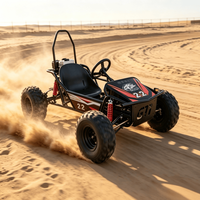 Kart de loisirs tout-terrain professionnel à direction assistée, moteur 212CC quatre temps, pneus de 8 pouces, pour adultes, idéal pour la plage et le drift