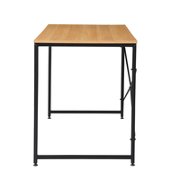 Établi simple de style moderne Table à manger pliante Petit panneau rectangulaire Bureaux en bois pour usage domestique Location pratique