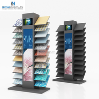 Support d'affichage en pierre de quartz de haute qualité, couleur personnalisée, design autoportant pour la publicité et les salons professionnels