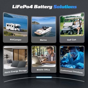 Batterie de stockage solaire LiFePO4 <span class=keywords><strong>rechargeable</strong></span> personnalisée 12,8 V 1000 W 2000 W empilable <span class=keywords><strong>hybride</strong></span> pour réseau électrique, camping-car, marine, voiturette de golf - Product Image 6