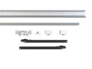 Sistema de Herrajes Deslizantes para Puertas Fantasma de Aleación de <span class=keywords><strong>Aluminio</strong></span> con <span class=keywords><strong>Cierre</strong></span> Suave y Diseño Moderno para Apartamentos - Product Image 2