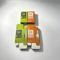 Boîte à préservatifs pliable écologique biodégradable avec logo personnalisé imprimé, pelliculage holographique argenté, revêtement UV et lamination brillante