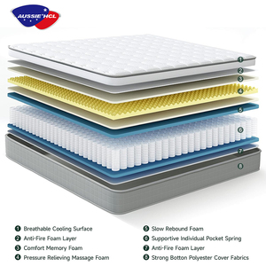 Thoải Mái Bán Buôn Nén Nệm Khách Sạn Giường Lớn Tốt Ngủ Mùa Xuân Cao Su Siêu Vua Bộ Nhớ Bọt Nệm - Product Image 5