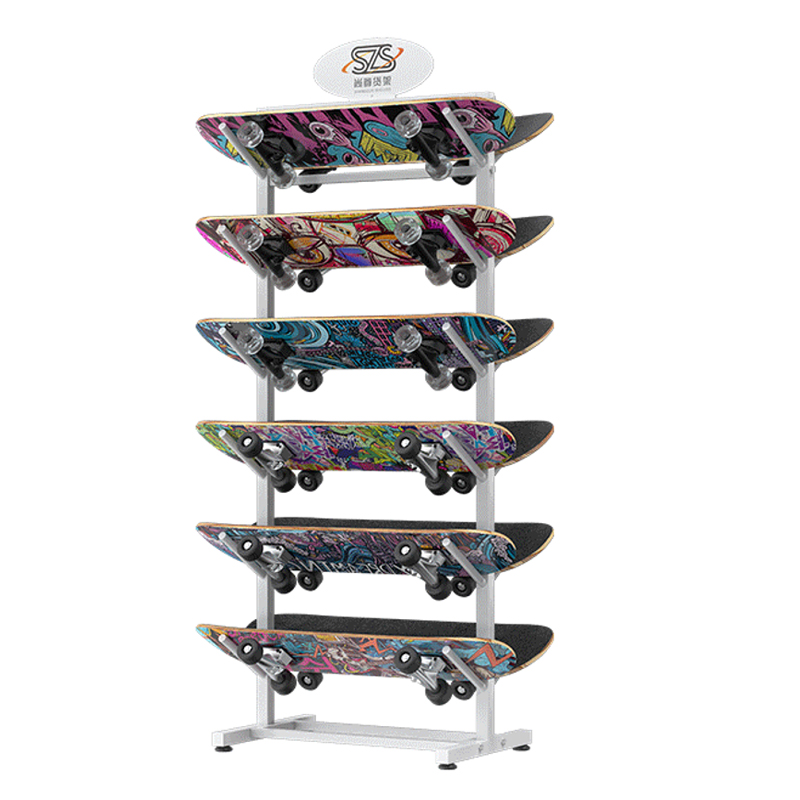 TYCIONG Support mural pour skateboard, acrylique, effet flottant vertical, haute stabilité, support mural pour rangement d'affichage de pont (noir