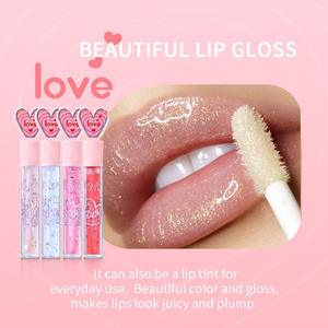 <span class=keywords><strong>USHAS</strong></span> Brillo Labial Líquido Mate de 6 Colores Chemical Love Efecto Espejo y Acuoso Lápiz Labial Miel para Labios Doodle Aceite Labial de Diamante Larga Duración - Product Image 6