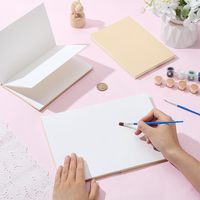 Carnet d'esquisse accordéon à couverture rigide pour aquarelle, format concertina, papier vierge 300 GSM pour la peinture, les croquis en voyage et en extérieur, Noël