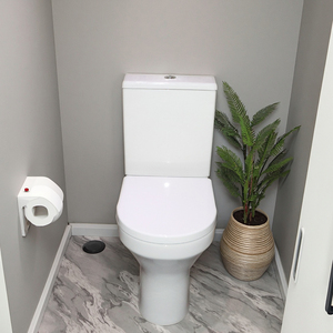 Toilette inodoro thiết bị vệ sinh nước Closet nhà sản xuất thương mại tuôn ra P Trap gốm Tây <span class=keywords><strong>commode</strong></span> Trắng nhà vệ sinh bát - Product Image 4