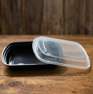 กล่องพลาสติก PP สำหรับใส่อาหารแบบใช้แล้วทิ้ง ฝาปิดกันรั่ว ปลอดสาร BPA เหมาะสำหรับอาหารแบบกลับบ้านและเตรียมอาหาร - Product Image 1