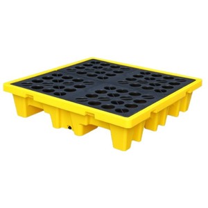 Leak-proof trays, hazardous waste chemical <b>drums</b>, laboratory tabletops, leak-proof secondary containers, spill-proof <b>plastic</b>, - Product Image 1