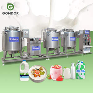 Chaîne de production complète de machines à haute productivité pour la fabrication de yaourt à petite échelle, équipement de traitement du lait - Product Image 1