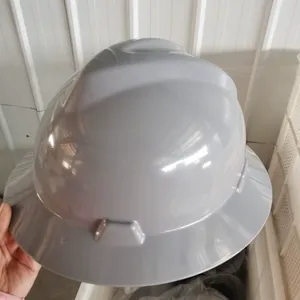 ANSI フルブリム カスタマイズされたロゴ 安全ヘルメット OEM 産業建設用 HDPE ハードハット 高視認性ヘルメット - Product Image 6