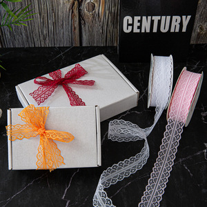 Fita de Renda Oca de 3cm de Largura, 50 Jardas, em Nylon Ecológico para Decoração de Festas, Casamentos, Halloween, Natal, Laços, Buquês Coreanos e Presentes - Product Image 5