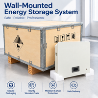 Batterie murale LiFePO4 5120Wh 51.2V 100Ah, puissance de sortie 5-10kW pour la sauvegarde d'équipements distants, faible entretien, tout-en-un