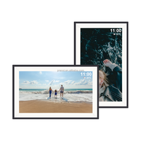 Pros 15,6 "WiFi Smart Photo Frame Frameo Marcos de fotos digitales electrónicos Video HD IPS Pantalla táctil Auto-Rotación Montaje en pared