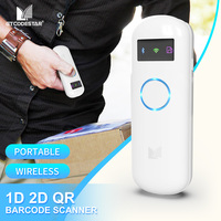 Lecteur de codes-barres portable Xincode longue portée, mini-scanner de codes-barres 2D QR, lecteur de codes-barres sans fil GT-3303