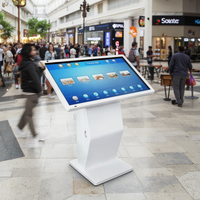 Kiosque interactif tactile tout-en-un de 43 pouces pour centre commercial, avec fonction de recherche d'itinéraire, pour les magasins de détail et l'éducation