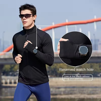 Hauts actifs pour hommes et femmes automne hiver séchage rapide velours fin Fitness loisirs course vêtements col montant haute grande taille