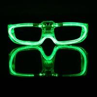 Fête de noël LED lunettes lumineuses carré barre de lumière froide fournitures de fête de discothèque