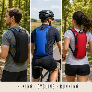 Sac à dos d'hydratation 3L personnalisé avec logo, poches en maille extensible, sac à eau léger pour la course à pied, OEM ODM, directement de l'usine - Product Image 4