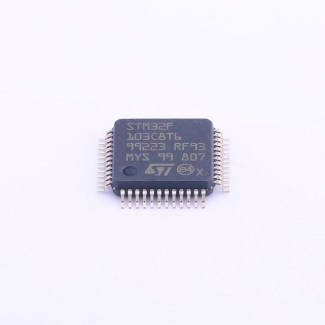 STM32F ARM Cortex M3 RISC 64KB Flash 2.5V/3.3V 48-Pin LQFP Tray - Trays STM32F103C8T6 Microprocessor Board Integrated Circuit
