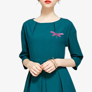 Retro hecho a mano hombres ropa joyería traje insignia colorido Cristal Diamantes de imitación libélula ramillete novia aleación insecto solapa Pin broche - Product Image 3