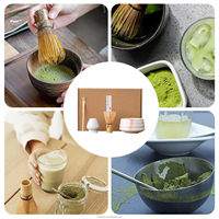 Ensemble de thé matcha en céramique SINODOCK avec bol à matcha, kit de matcha, boîte à matcha, bol à matcha en céramique, ensemble d'outils pour le matcha